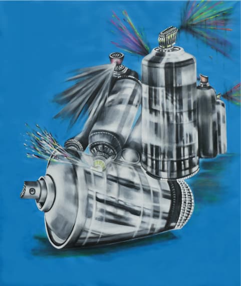 New York Sous Les Bombes (Spray Paint vs. JM Basquiat)